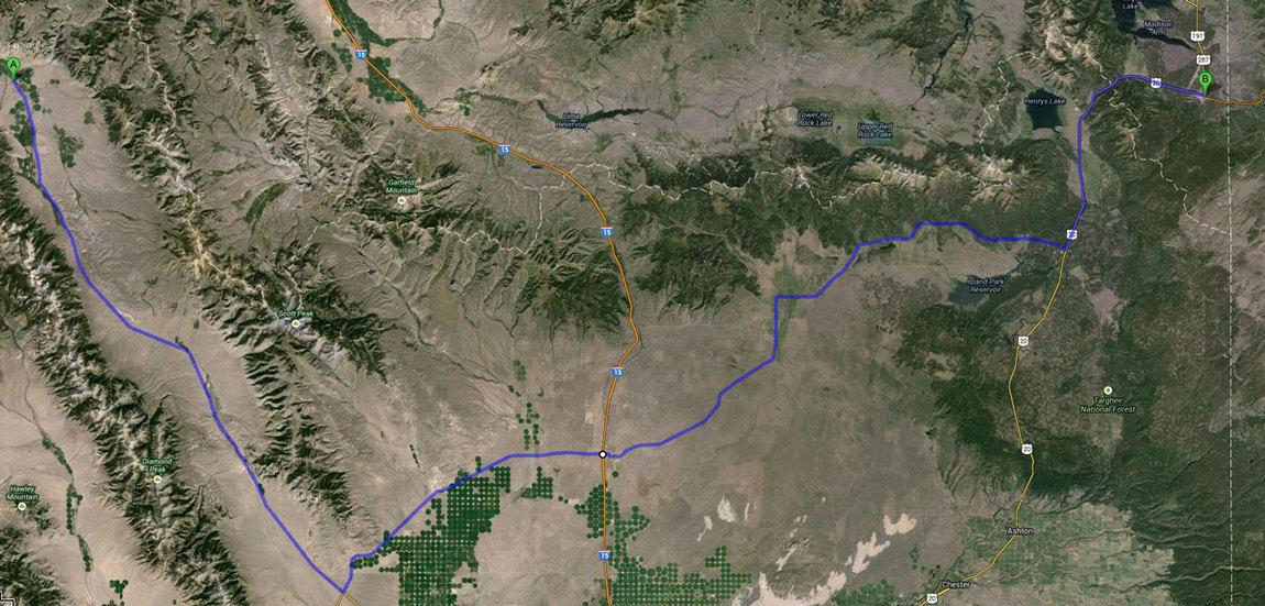 LeadoreIdahoToWestYellowstoneViaDuboisMap.jpg